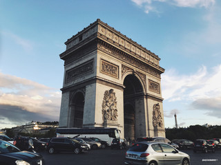 Fototapeta na wymiar Arc de Triomphe, Paris \\\ iPhone 7 Plus \\\ 1/166 ~ f/1.8 ~ ISO 20 