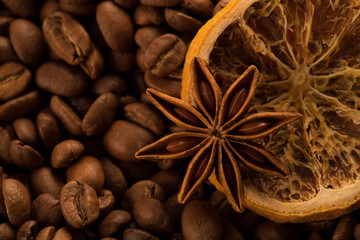coffee beans with anise
