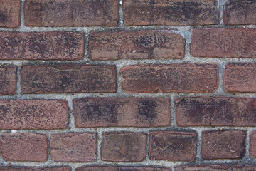 Reddish gray brick wall