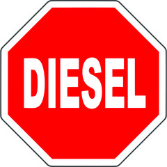 Stopschild Diesel