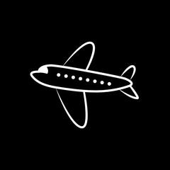 Air plane pictogram, jet or airplane vector icons on color backgrounds