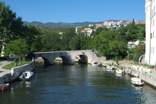 Old stone bridge in Crikvenica