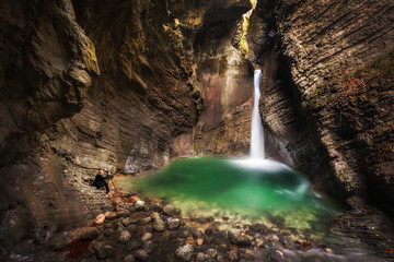 Fototapeta na wymiar Waterfall Kozjak