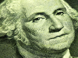 Washington's face close-up at an angle
