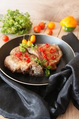 Pork cutlet on a bone
