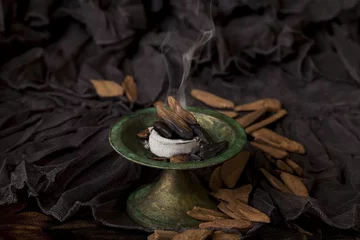 Deurstickers Agarwood, also called aloeswood, incense chips © jbphotographylt