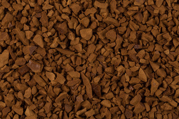 Pile of instant coffee grains