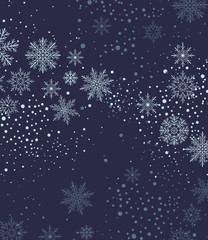 Fototapeta na wymiar Christmas background with snow