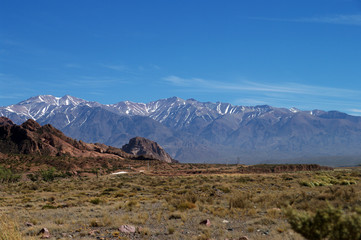 Cordillère des Andes vue d'Uspallata - 1
