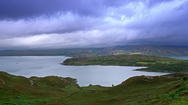 View On Loch Ewe, Poolewe, Scotland - Graded Version