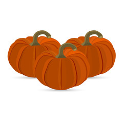 Halloween pumpkin on a white background