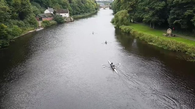 rowing on durham river uk