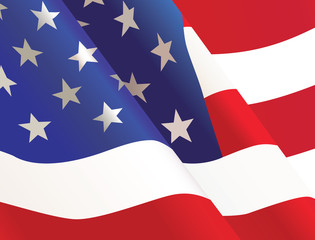 Waving United States USA country flag background