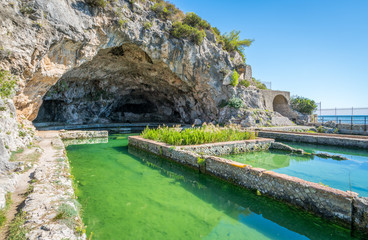 Tiberio's Villa, roman ruins near Sperlonga, Latina province, Lazio, central Italy.