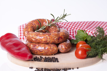 Fresh sausage for baking