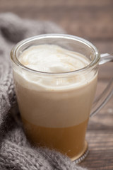 Pumpkin spice coffee with whipped cream
