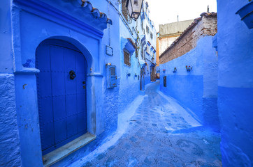 Blue door in Blue city Chefchaouen