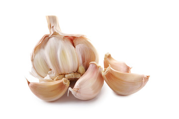 Garlic isolated on a white background