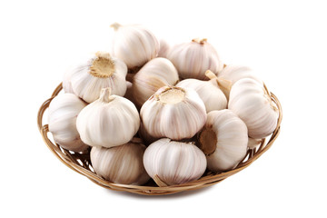 Garlic isolated on a white background