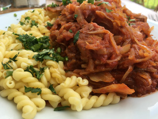 organisch, lifestyle, Szegediner, gulasch, nudeln, urbano, werbetafel, sliced, modern, neu