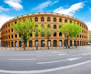 Fototapeta na wymiar Bullring arena Plaza de Toros in Valencia