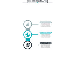 Business data, chart. Abstract elements of graph, diagram with 3 steps, strategy, options, parts or processes. Vector business template for presentation. Creative concept for infographic.