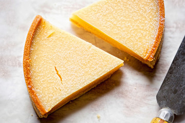 Lemon tart tart au limon two slices 