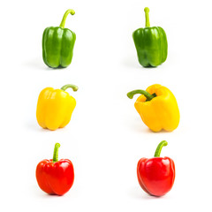 Bell pepper isolated on white background