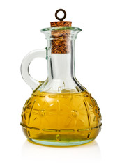Olive oil in bottle