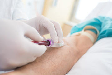 blood for test the health close up shot