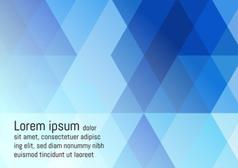 Naklejka premium blue geometric abstract vector background