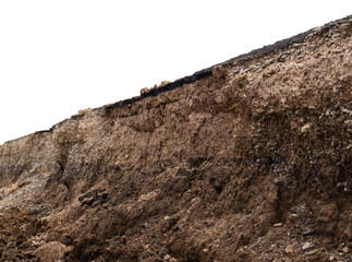 Low view, basement, road collapse.