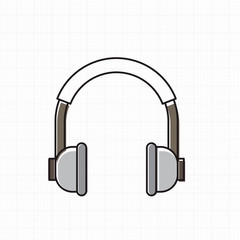 Vector of headphones icon