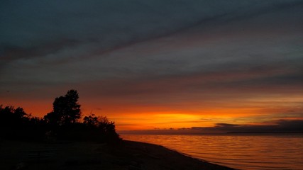 Orange Sunset Sky