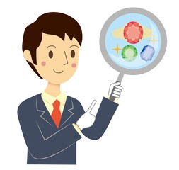 宝飾品の査定をするビジネスマン © kiko