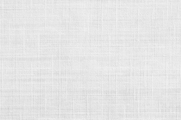 White jute hessian sackcloth canvas sack cloth woven texture pattern background in white light grey...