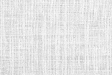 Foto op Plexiglas Stof Witte jute jute jute canvas zak doek geweven textuur patroon achtergrond in witte lichtgrijze kleur