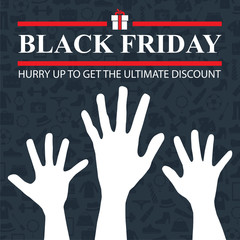 Obraz premium black friday ads