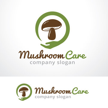 Mushroom Logo Template Design Vector, Emblem, Design Concept, Creative Symbol, Icon