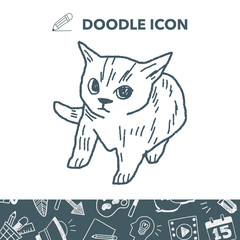 cat doodle drawing
