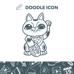 Lucky Cat doodle