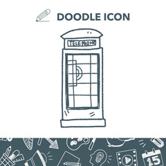 Telephone booth doodle