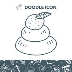 japanese new year cake doodle