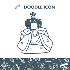 Japanese queen doodle