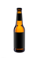 Craft Beer bottle isolated on white background