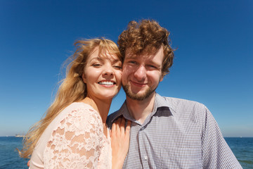 Obraz premium Couple in love enjoy romantic date