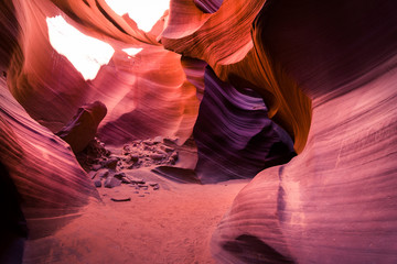 amazing shapes at antelope canyon, arizona