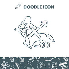 sagittariu Constellation doodle