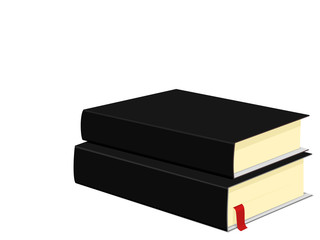 Isolated Pile of book on transparent background. The good element  for creating your content
