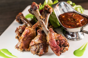 roasted duck legs